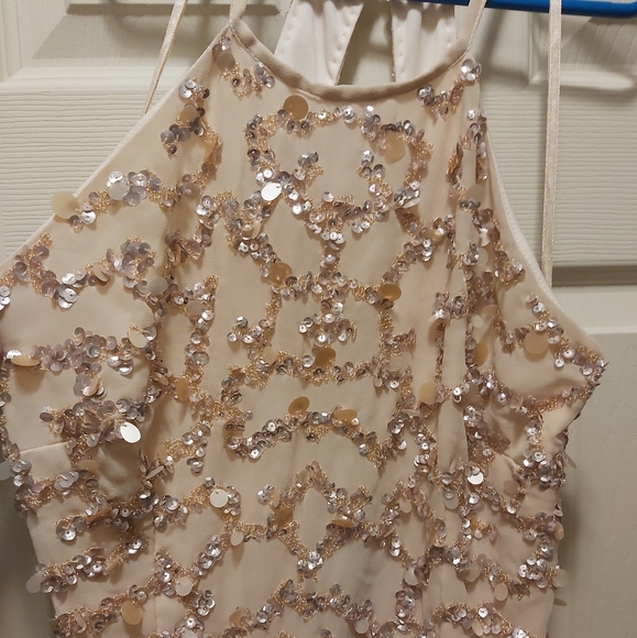 NWOT Aidan Mattox sequence long gown size 10 - Picture 3 of 5